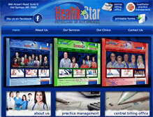 Tablet Screenshot of healthstarclinics.com